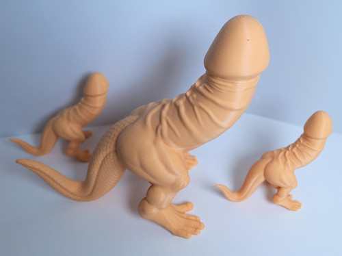 Printed dinosaur sculpture - 3d,