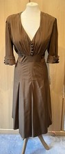 Vintage/Retro Style Hell Bunny Vixen Brown Dress Size XL