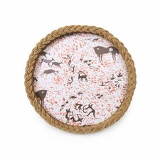 Mid Century Melamine Wicker