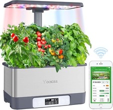 Yoocaa APP Remote Control Hydroponics Growing System with LED Grow Light
