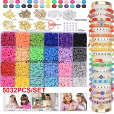 5032 Piece clay bead Jewellery making kit, Polymer Clay Bead Set Jewellery Kit.