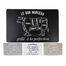 Set Of 4 Placemats Cow Butcher