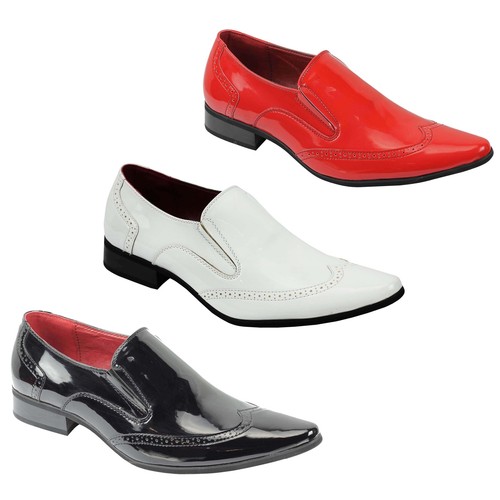 Mens retro shiny patent - mens,