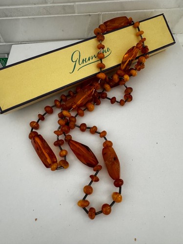 Vintage baltic amber necklace - vintage,