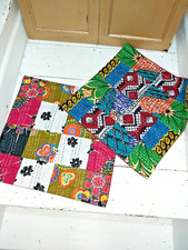 TWO HANDMADE INDIAN KANTHA