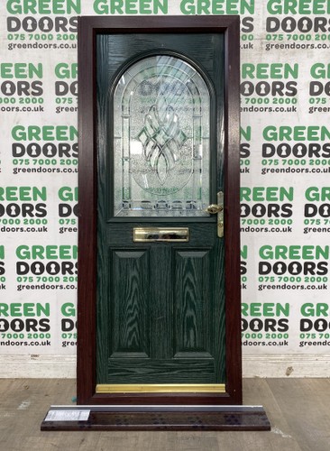 Ornate glass front - ornate, door