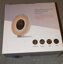 Wake Up Nursery & Play FM Radio Natural Sounds & Mood Light Digital Timer Alarm