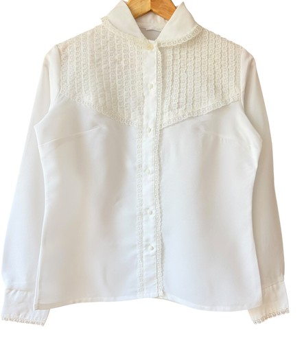 Vintage 60s 70s - white, lace
