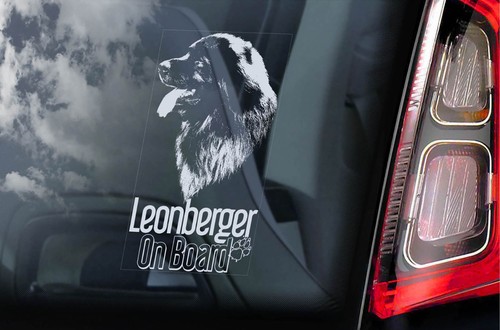 Leonberger board sticker - leonberger, on