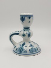 Green White Royal Delft  Vintage  (De Porceleyne Fles)  Delfvert Candleholder