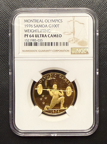 Samoa 1976 gold 100 - 100, ngc