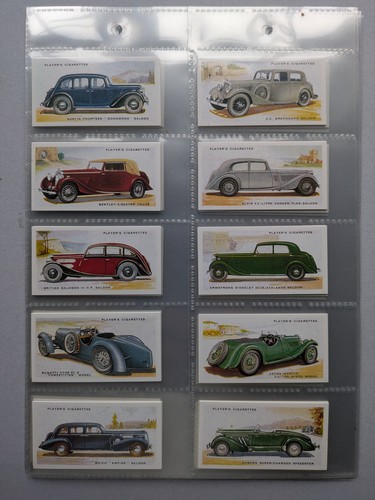 Cigarette cards platers motor - cards,
