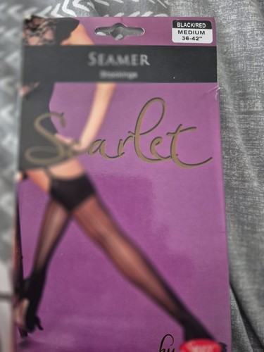Scarlet red seam black - seam,