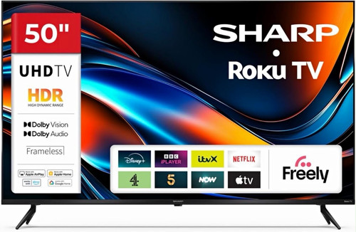 Sharp roku 50in uhd - roku, tv