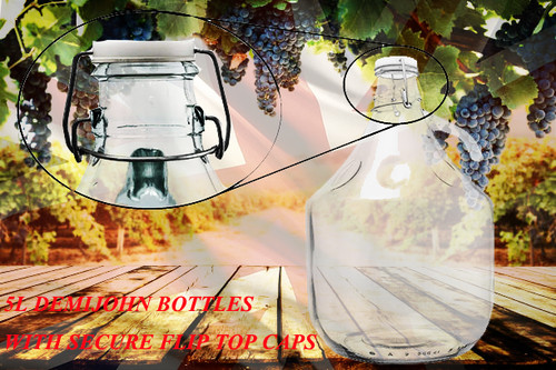 Set glass demijohn - set,