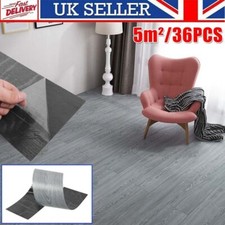 36pcs Tiles Thick Self Adhesive Luxury PVC Floor Flooring Plank Waterproof 5m²