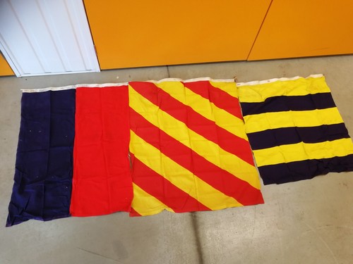 Vintage nautical flags signal - flags,