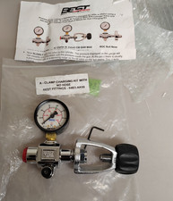 best fittings 'a' clamp (k valve) airgun charging kit - push button bleed [j351]