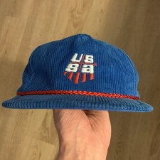 US Ski & Snowboard Bump Bonnets Universal Corduroy Rope Adjustable Hat Cap