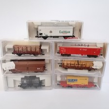 Rake Of N Gauge Freight Wagons