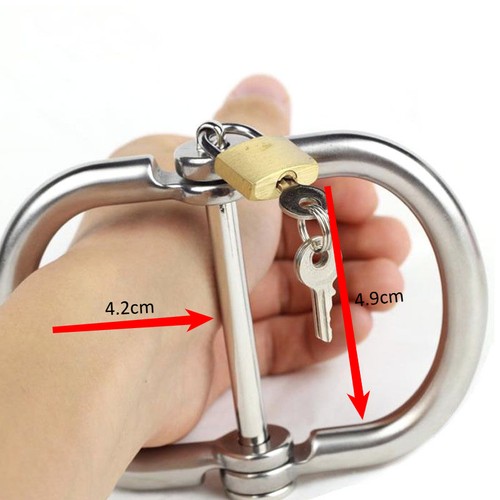 Stainless steel handcuffs - stainless,
