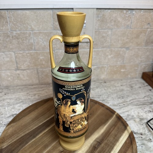 Vintage national ouzo bottle - vintage,