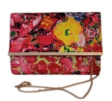 Pink Yellow Lime Green Satin