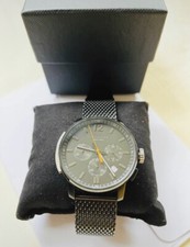 Men's Stainless Steel Coach Black Chronograph Watch