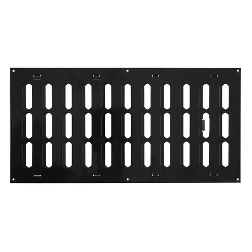 Black metal air vent grille - vent,