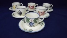 POOLE DORSET FRUITS TEA CUPS