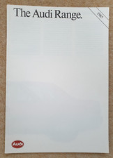 The 1985 Audi Range - brochure