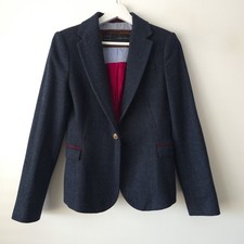 Zara 100% Wool Blue Tweed
