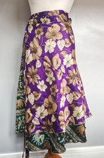 Plus Size Midi Wrap Skirt