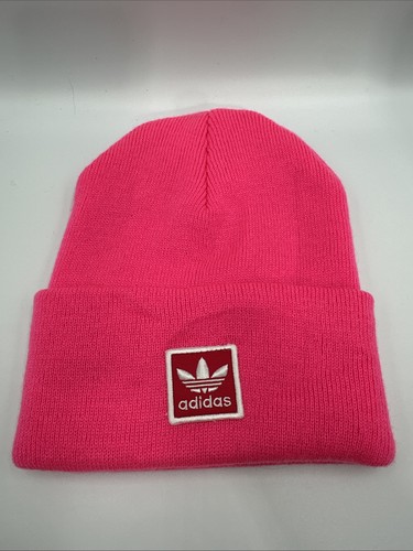 Girls pink adidas knit hat - girls,