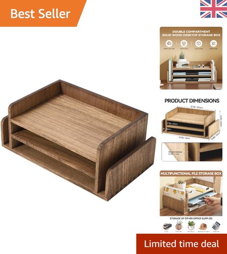 Natural finish tier - 3-tier, document