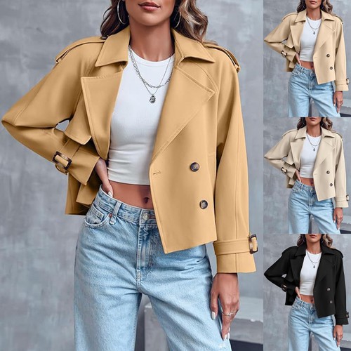 Women loose double breasted - loose,