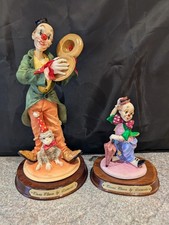 Circus Clown by Leonardo - Vintage X2 Figurines