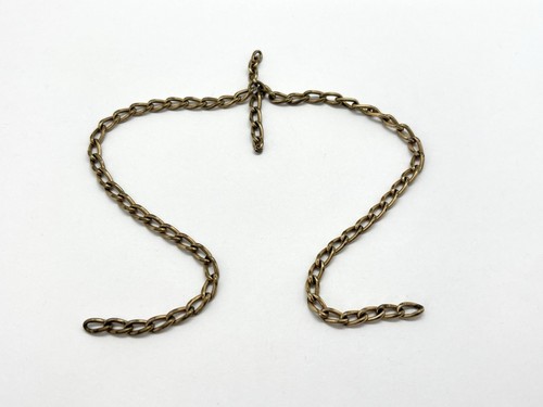 Vintage gold plated curb - plated,