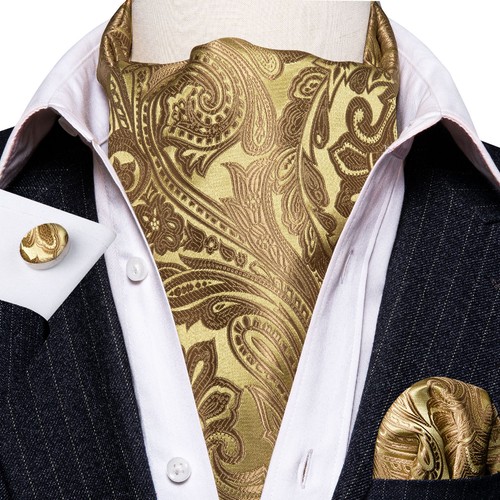 Mens cravats blue red gold - cravats,
