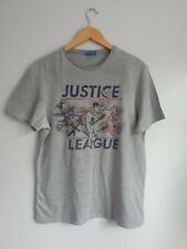 Tesco Justice League grey T Shirt Size M logo mens 