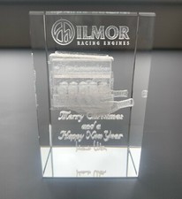 McLAREN F1 ILMOR MERCEDES BENZ V10 CRYSTAL GLASS SUBLIMATION MARK ILLIEN BOXED