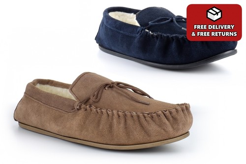 Mens moccasin slippers - mens,