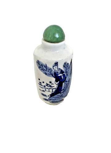 Snuff bottle chinese - chinese, blue