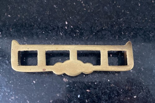 Antique brass miniature fender - miniature,