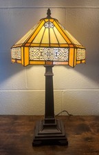 Stunning Reproduction 1920s Art Deco Tiffany Style Lamp 56cm High