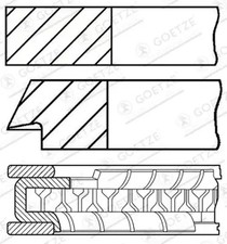 Piston ring set 08-433505-00