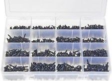 Self-Tappers Black Flanged Pozi Box of 1,250 Pieces