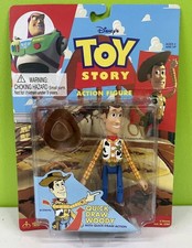 🔸Toy Story Quick Draw Woody Action Figure🔹Disney Pixar Thinkway Toys 1995🔹