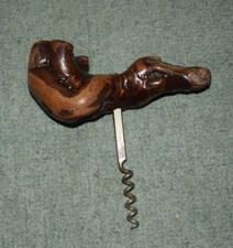 Old Wooden Corkscrew - Wine