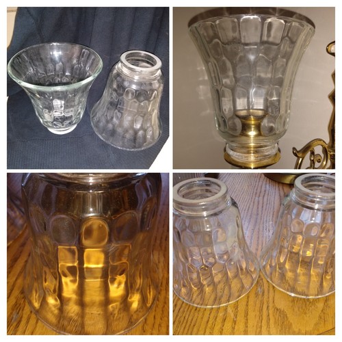 Pair set vintage clear thumb - pair, 2